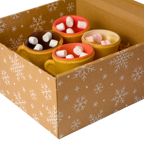 Jedlé marshmallow poháre, 4 kusy