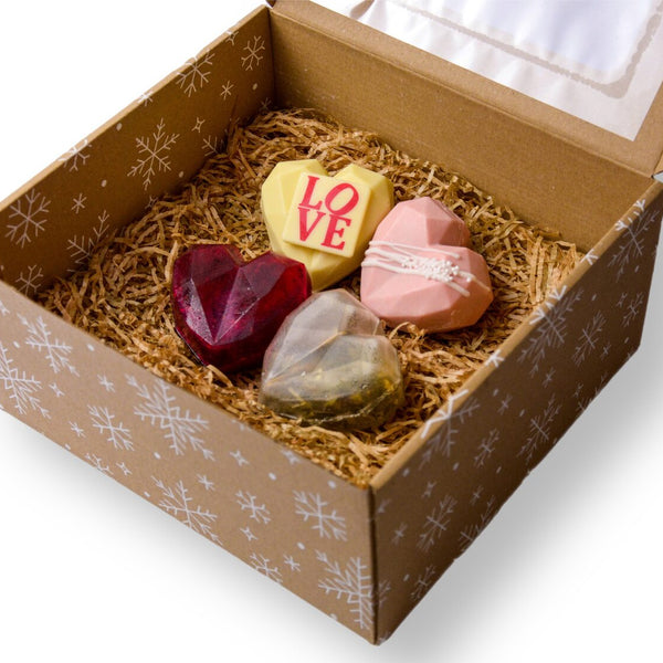 Set čokoládové a čajové srdiečka